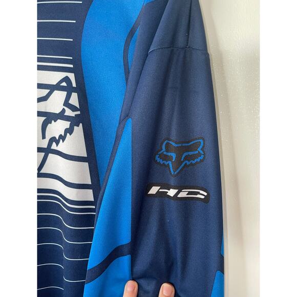 Fox Racing Long Sleeve Shirt Blue 100% Polyester Mens Size XXL - Picture 6 of 10